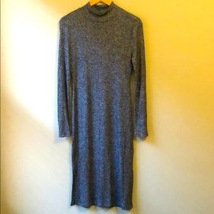 Khloe Mockneck Knit Midi Dress